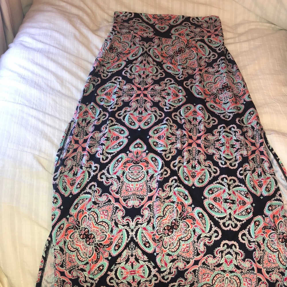 Multi-Colored Maxi Skirt